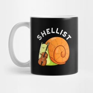 Shellist Cute Snail Cello Pun Mug